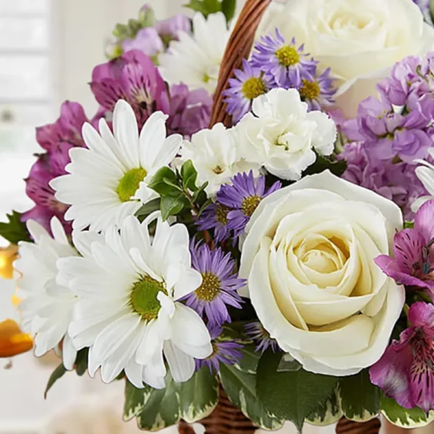 Basket Of Royal Flowers - Image 3