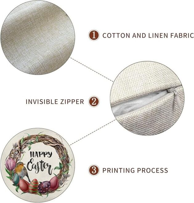 Traditional Bunny Easter Cushion Cover - Image 4