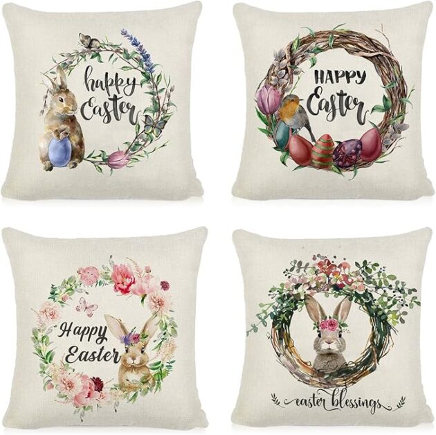 Traditional Bunny Easter Cushion Cover - Image 5