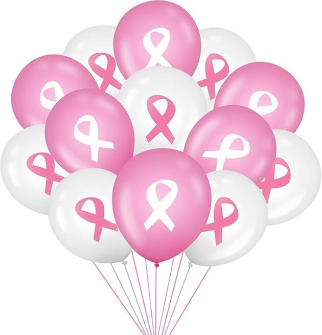 25 Breast Cancer Awareness Balloons