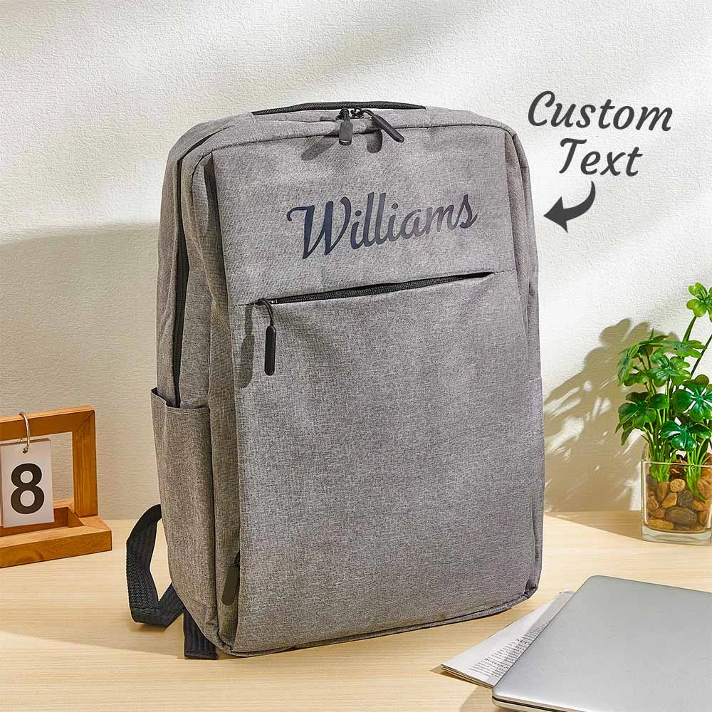 Personalized Name Backpack, College School Computer Bag, Fits 15.6 Inch Notebook, Stylish & Functional Gift for Men or Women, Back to School - Image 2