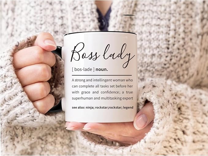 Boss Lady Coffee Mug, Best Birthday Gifts For Women Funny, Happy Day Ideas, Office Mug Gifts, Appreciation Gift
